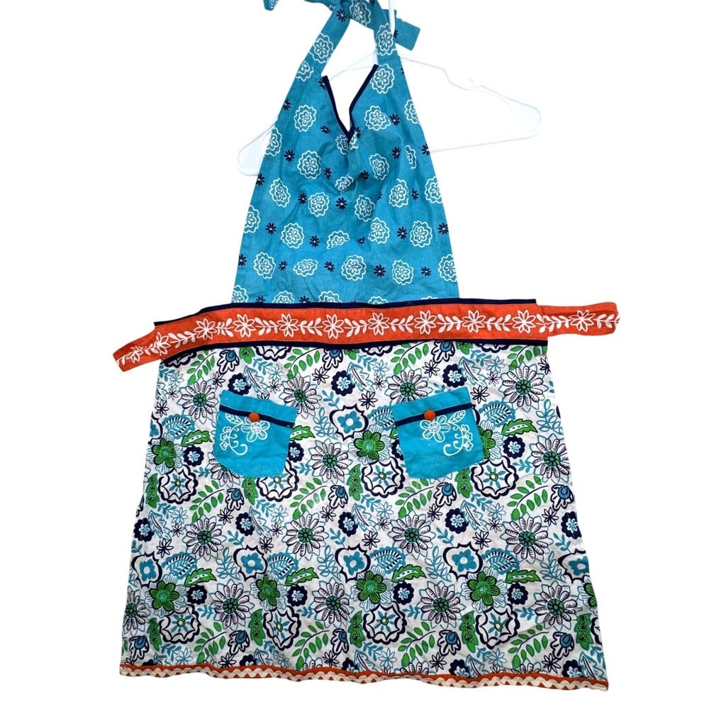 Kay Dee Designs‎ Floral Kitchen Apron Women One Size Retro Boho Pockets